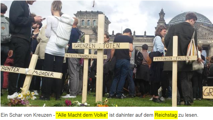 2015-06-21 TAGESSPIEGEL_Protestaktion_Die_Toten_kommen_vor_Bundestag_50_Demonstranten_beim_Marsch_de
